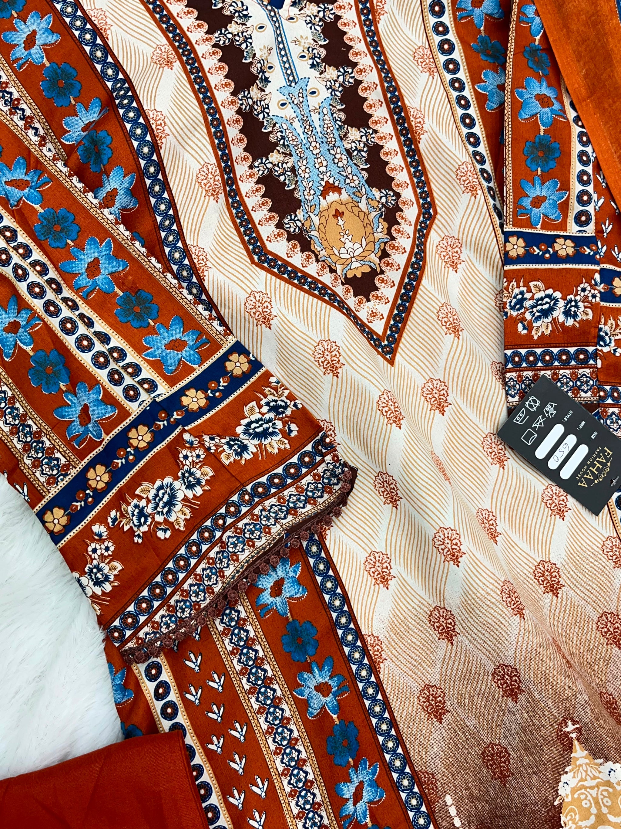 1258 Pakistani Printed Suit