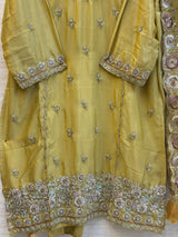1784 Pakistani Party Wear - Mustard Yellow