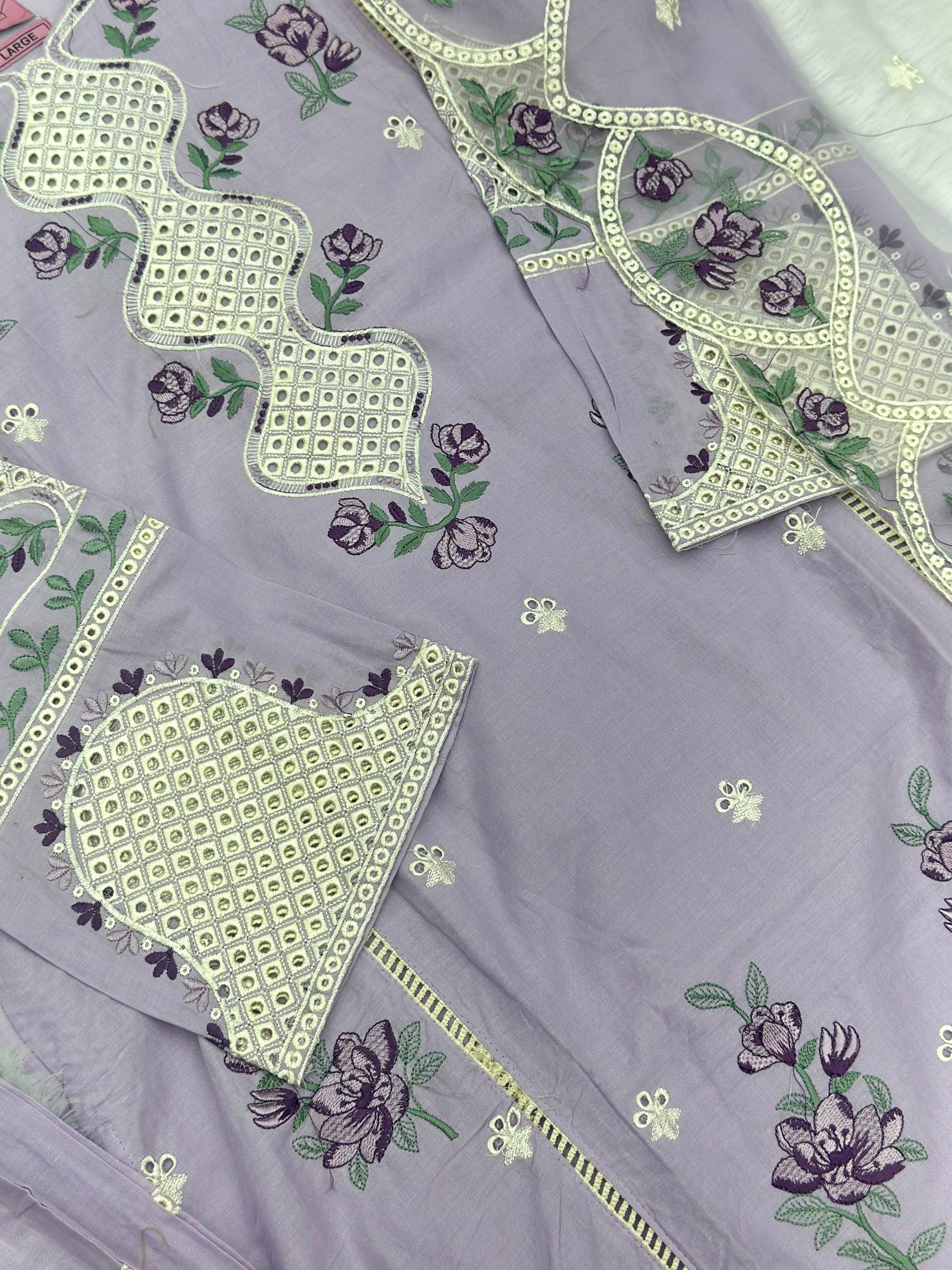 657 Premium Pakistani Lawn Cordset Set