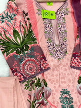1255 Pakistani Embroidered Suit