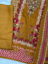1006 Unstitched Casual Lawn Suit