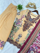 724 Pakistani Heavy Lawn Suit