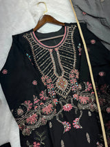 1146 Premium Pakistani Partywear - Black