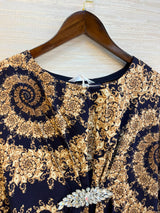 1201 Kaftan Coord Set - Royal Blue