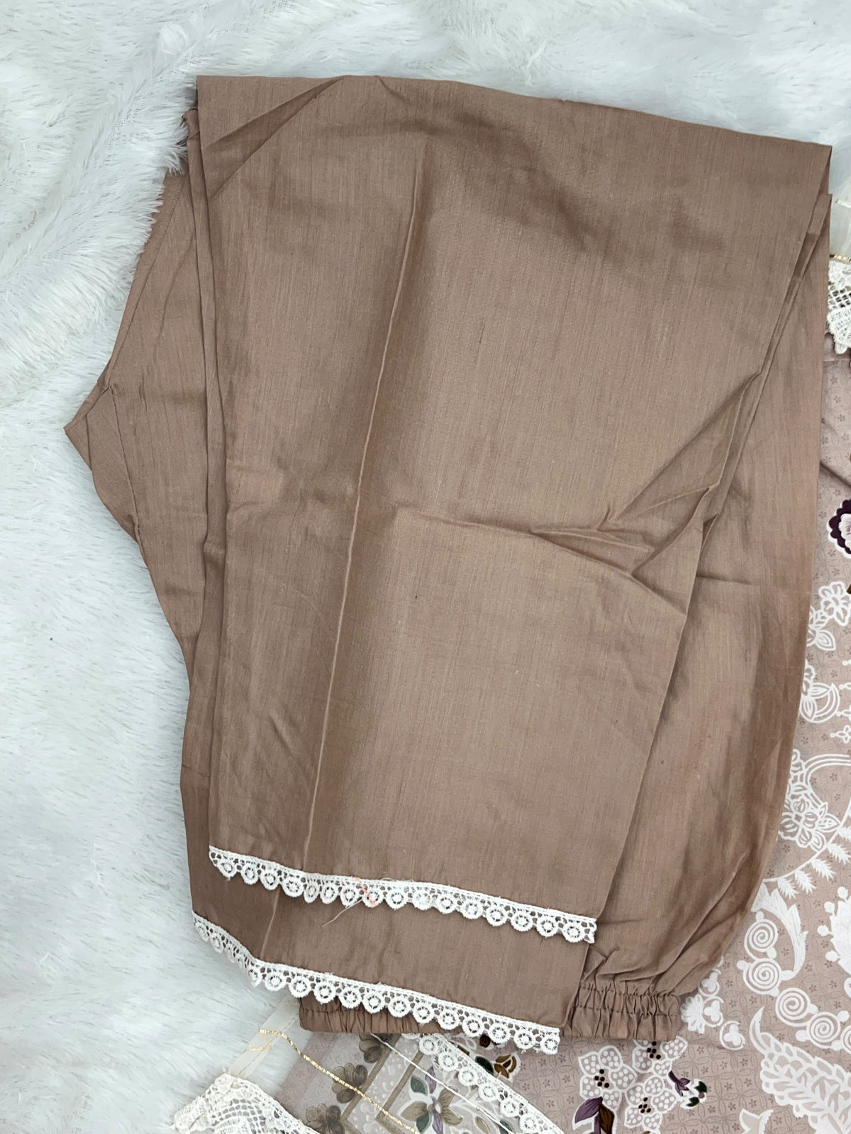 1449 Pakistani Embroidered Suit - Dusty Mushroom