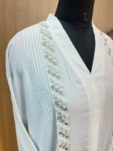 1123 The Premium Abaya - Ivory