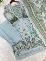 1054 Pakistani Embroidered Suit