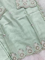 1431 Heavy Pakistani Partywear - Mint Green