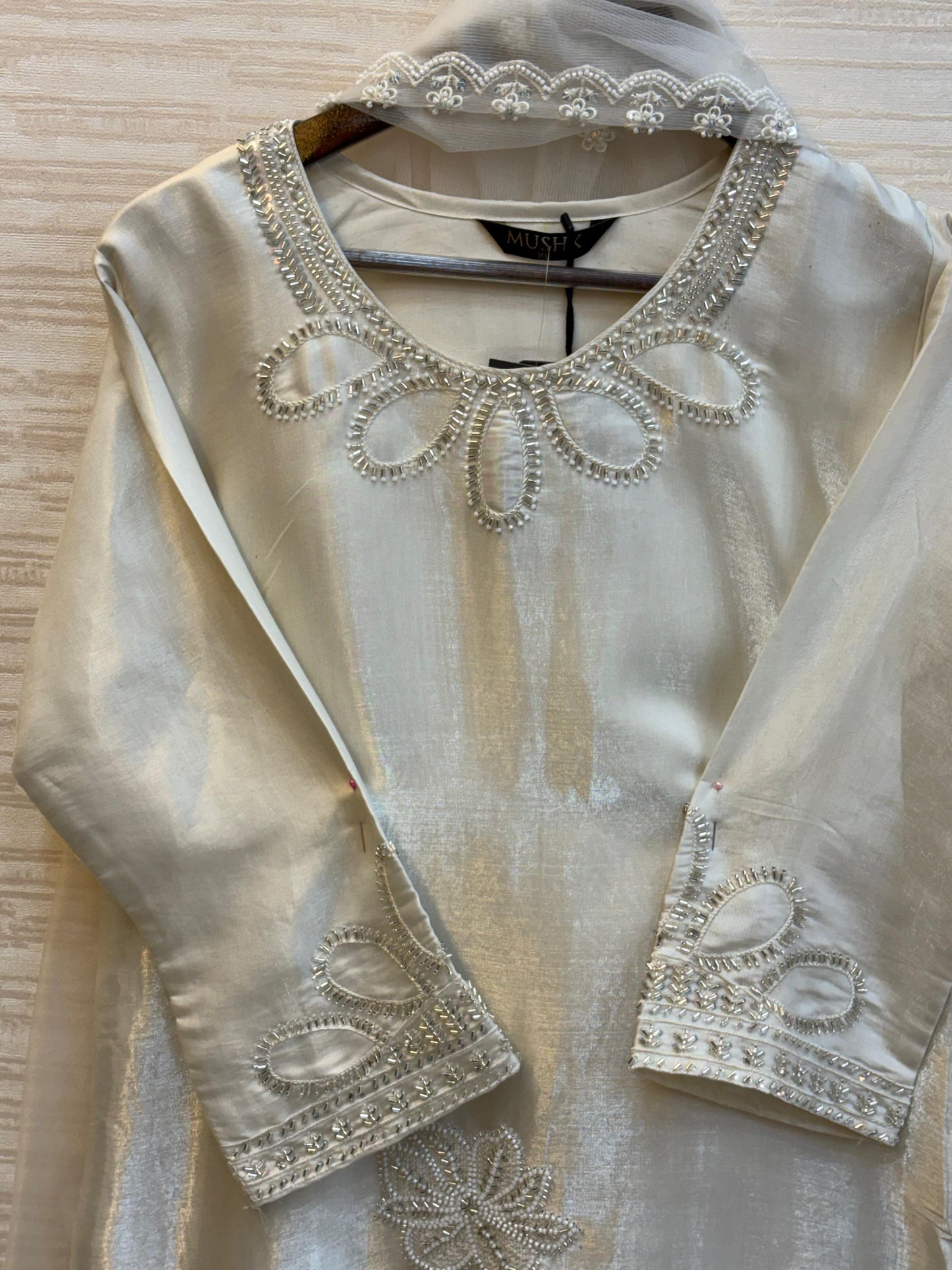 549 Mushq Farshi Salwar - Cream