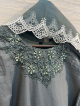 622 Premium Embroidered Pakistani Party Wear - Grey