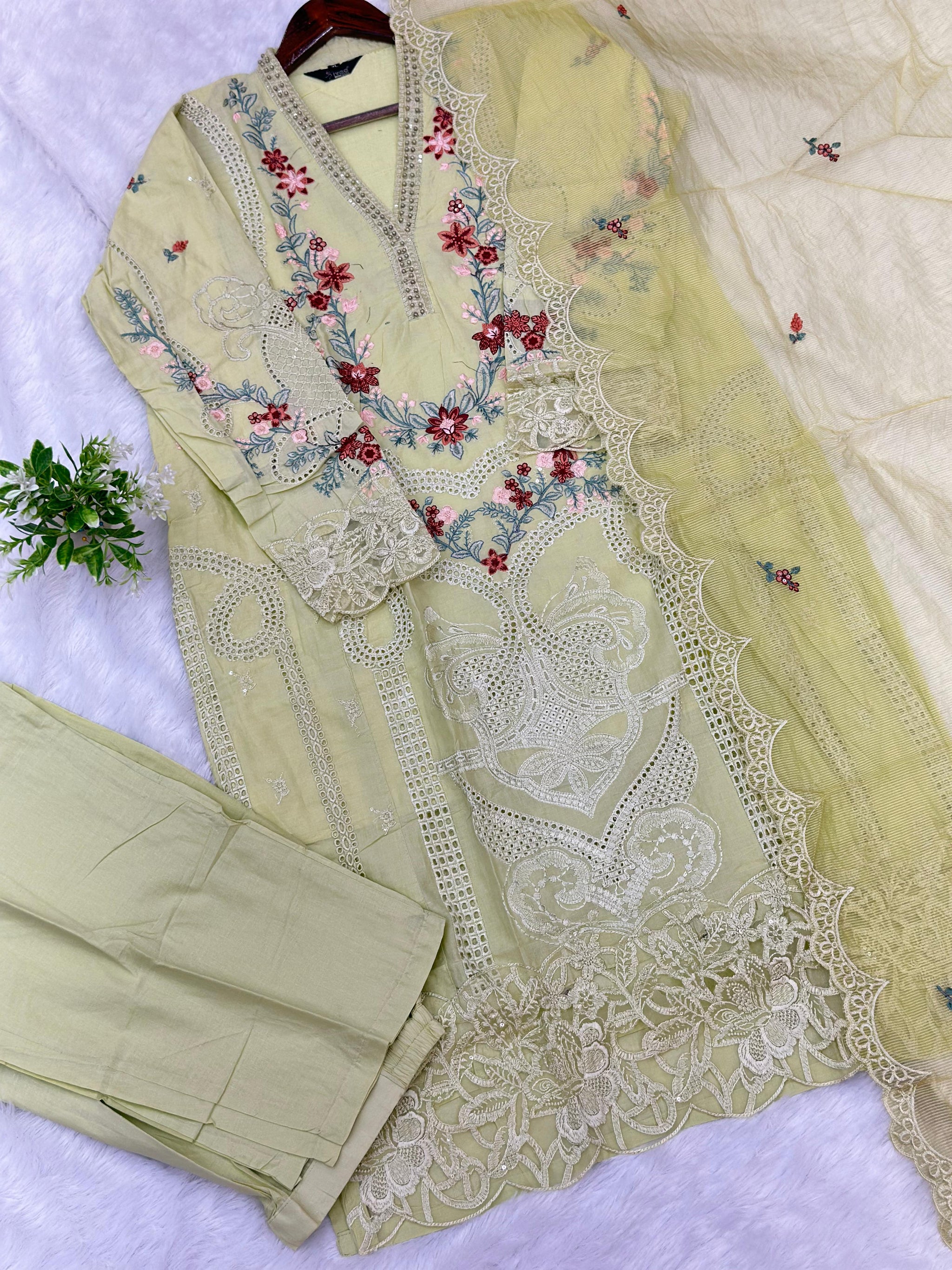 783 Readymade Pakistani Heavy Embroidered Lawn
