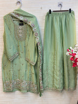 1784 Pakistani Party Wear - Pista Green