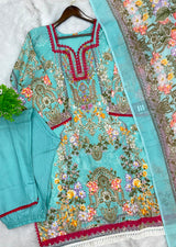 1291 Pakistani Embroidered Suit - Vandana Sobia Nazer