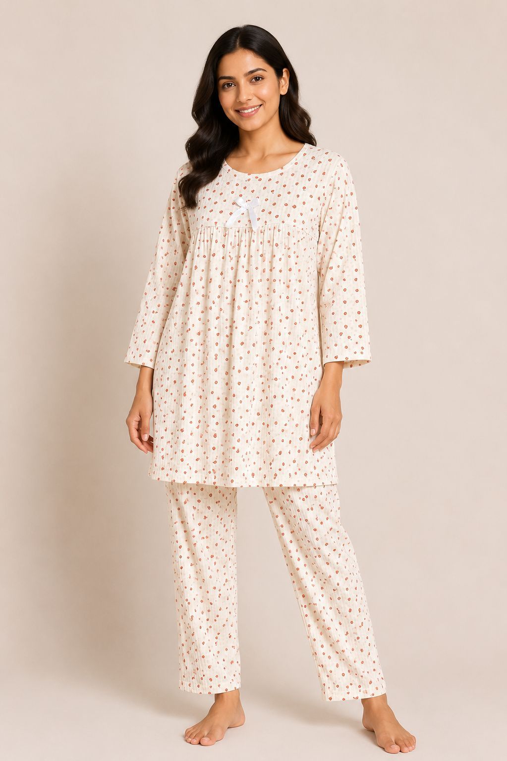1340 Korean Bow Night Wear