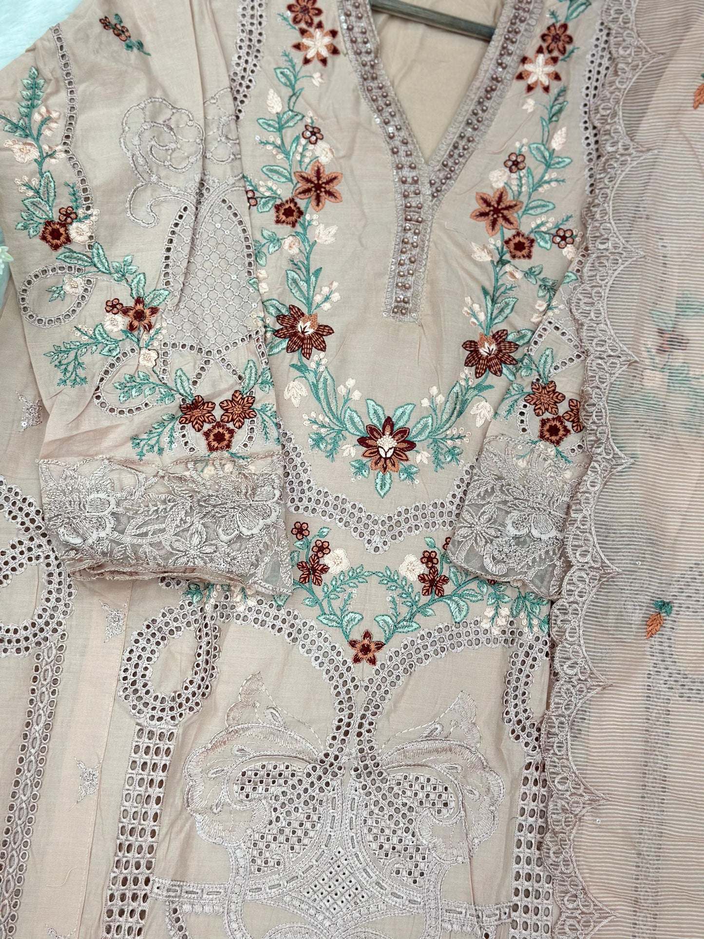 781 Readymade Pakistani Heavy Embroidered Lawn
