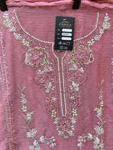 1446 Pakistani Unstitched Partywear - Dusty Muave