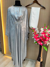 1134 The Premium Abaya - Silver