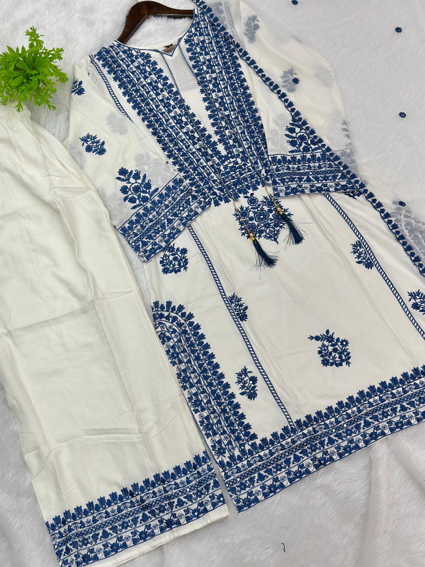 798 Readymade Pakistani Palazzo Coord-Set
