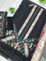 987 Unstitched Casual Lawn Suit