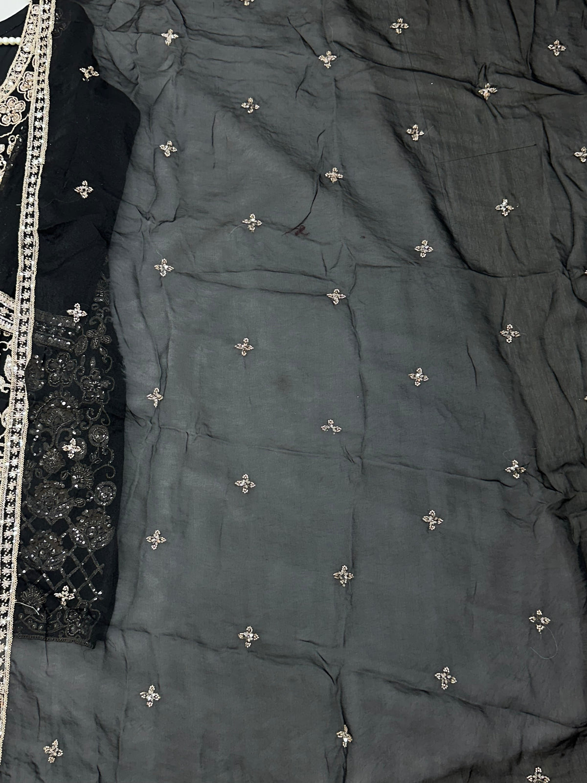 1427 Heavy Pakistani Partywear - Black