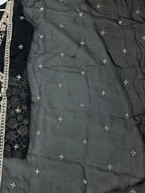 1427 Heavy Pakistani Partywear - Black