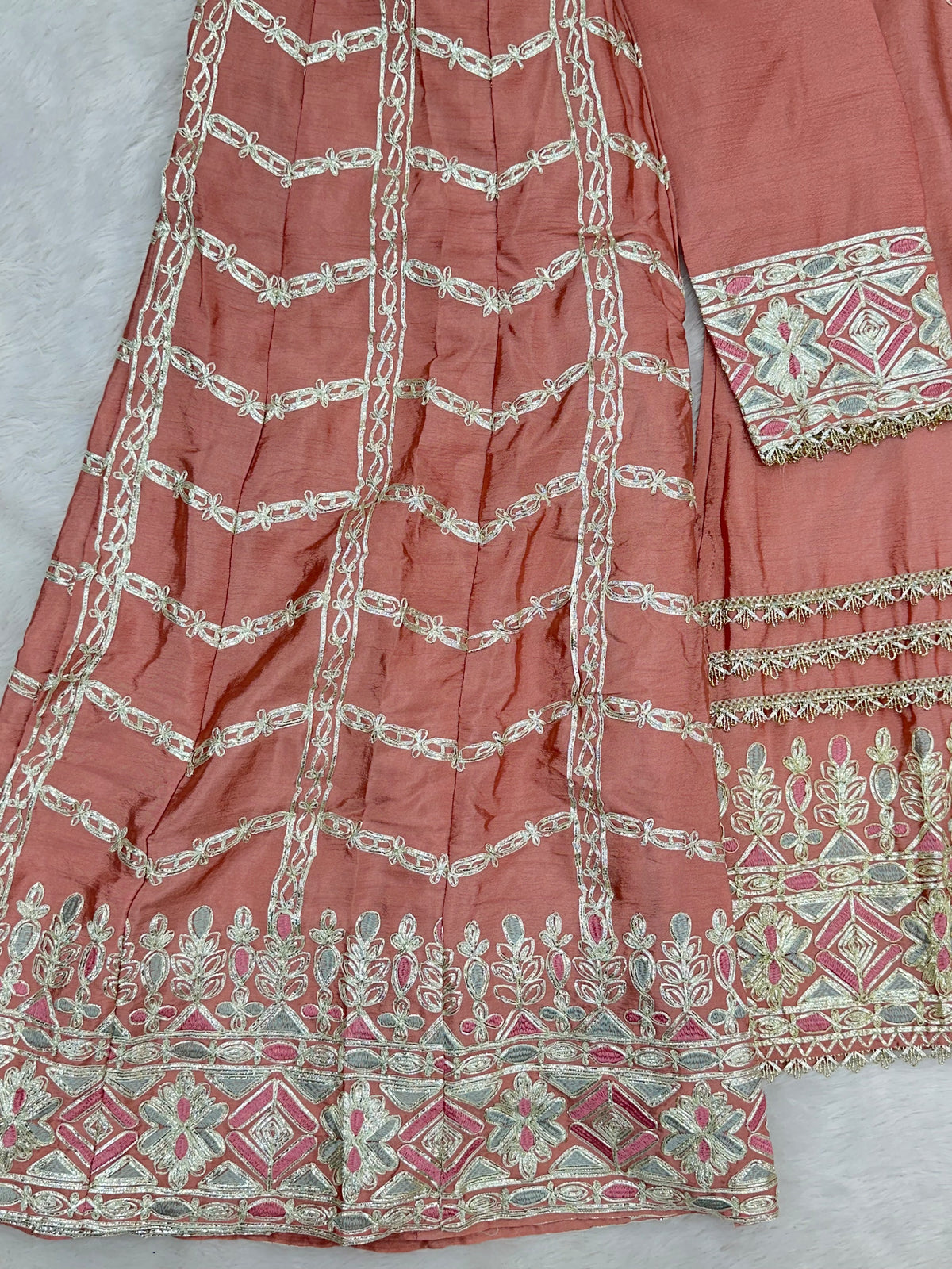 1435 Heavy Pakistani Partywear - Mauve Pink