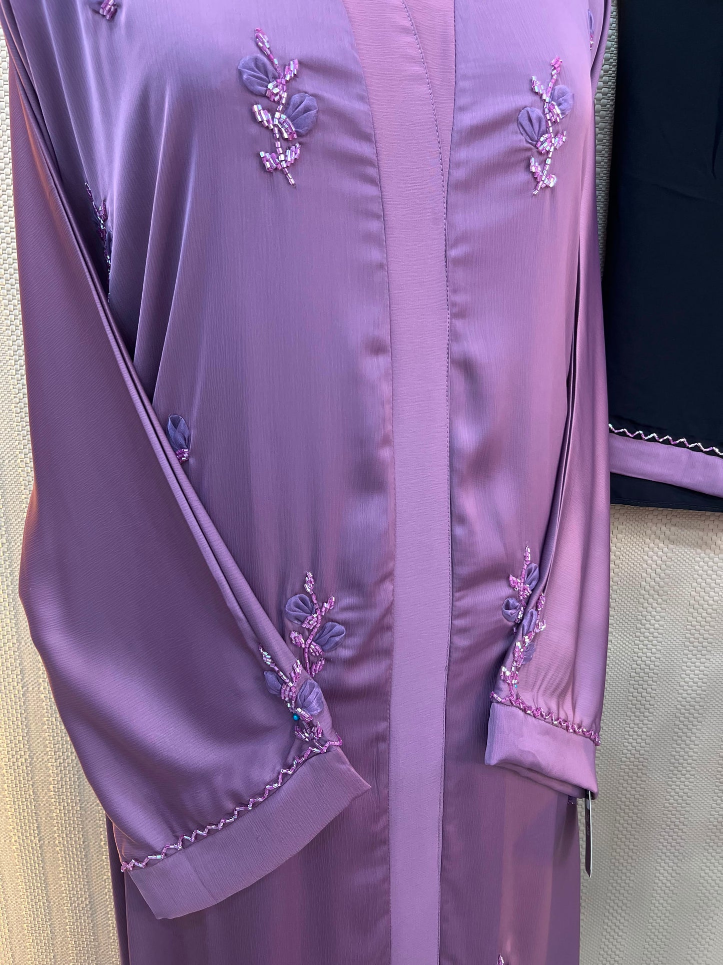 1129 The Premium Abaya -  Purple