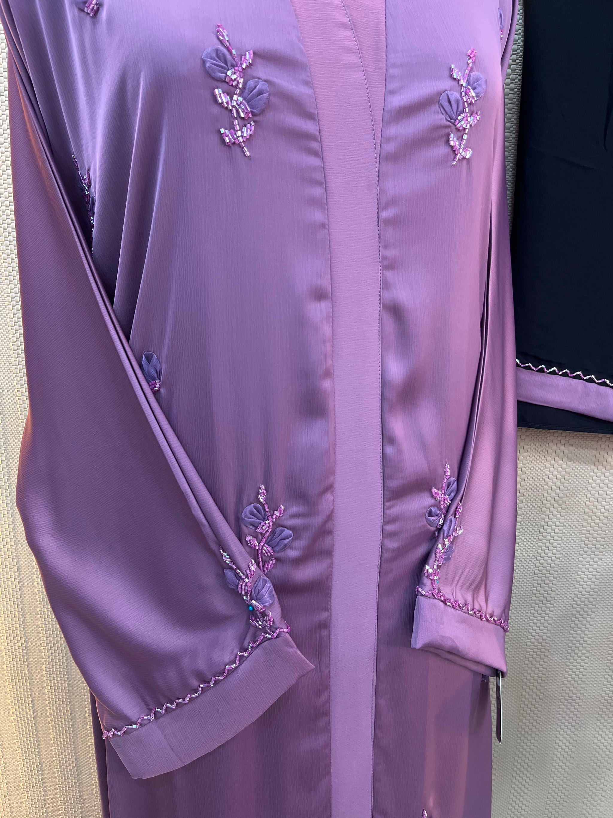 1129 The Premium Abaya -  Purple