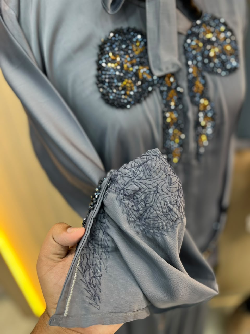1125 The Premium Abaya - Dusty Lavender