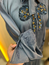 1125 The Premium Abaya - Dusty Lavender