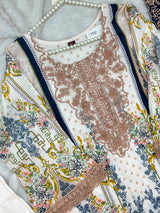 1498 Pakistani Heavy Lawn Suit - 1
