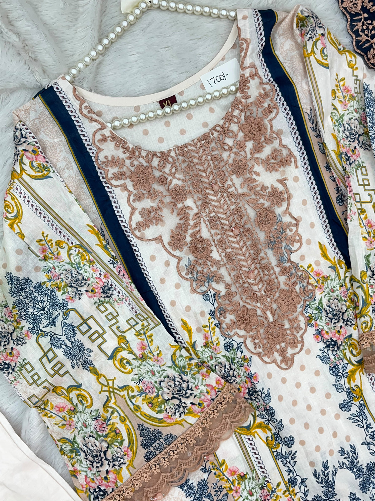 1498 Pakistani Heavy Lawn Suit - 1