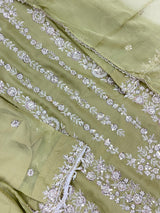 1429 Heavy Pakistani Partywear - Green