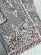 1143 Premium Pakistani Partywear - Grey