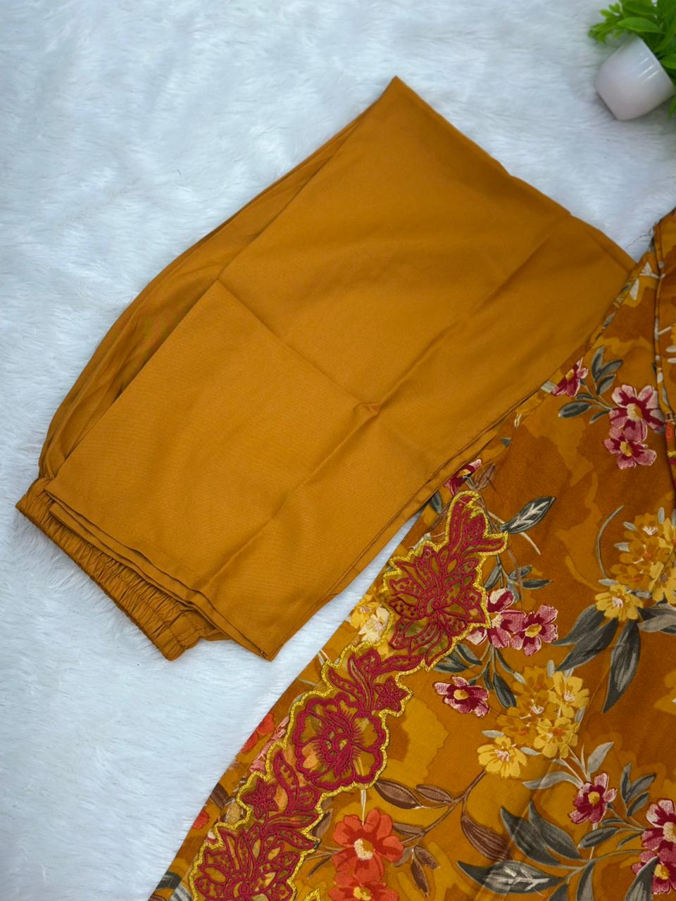 815 Readymade Pakistani Printed Coord-Set