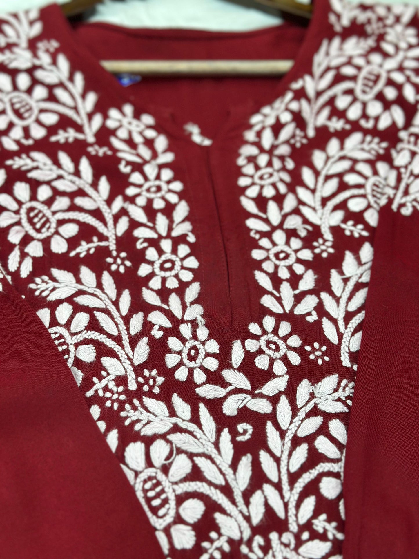 661 Lucknowi Palazzo Set - Maroon