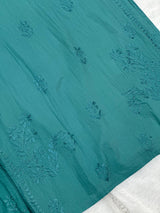 693 Lucknowi Palazzo Set - Turquoise Blue