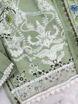 1449 Pakistani Embroidered Suit - Sage Green