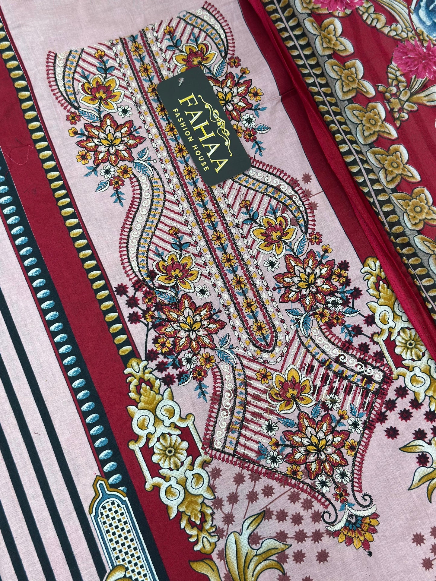1005 Unstitched Casual Lawn Suit