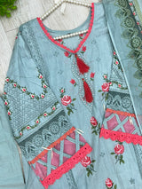 1500 Pakistani Embroidered Suit