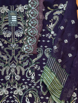 1782 Pakistani Unstitched Party Wear - Wine Purple