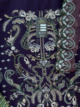 1782 Pakistani Unstitched Party Wear - Wine Purple