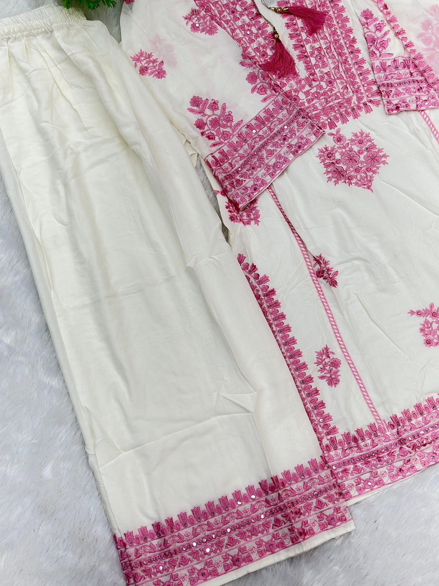 801 Readymade Pakistani Palazzo Coord-Set