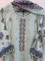 405 Floral Lawn Suit