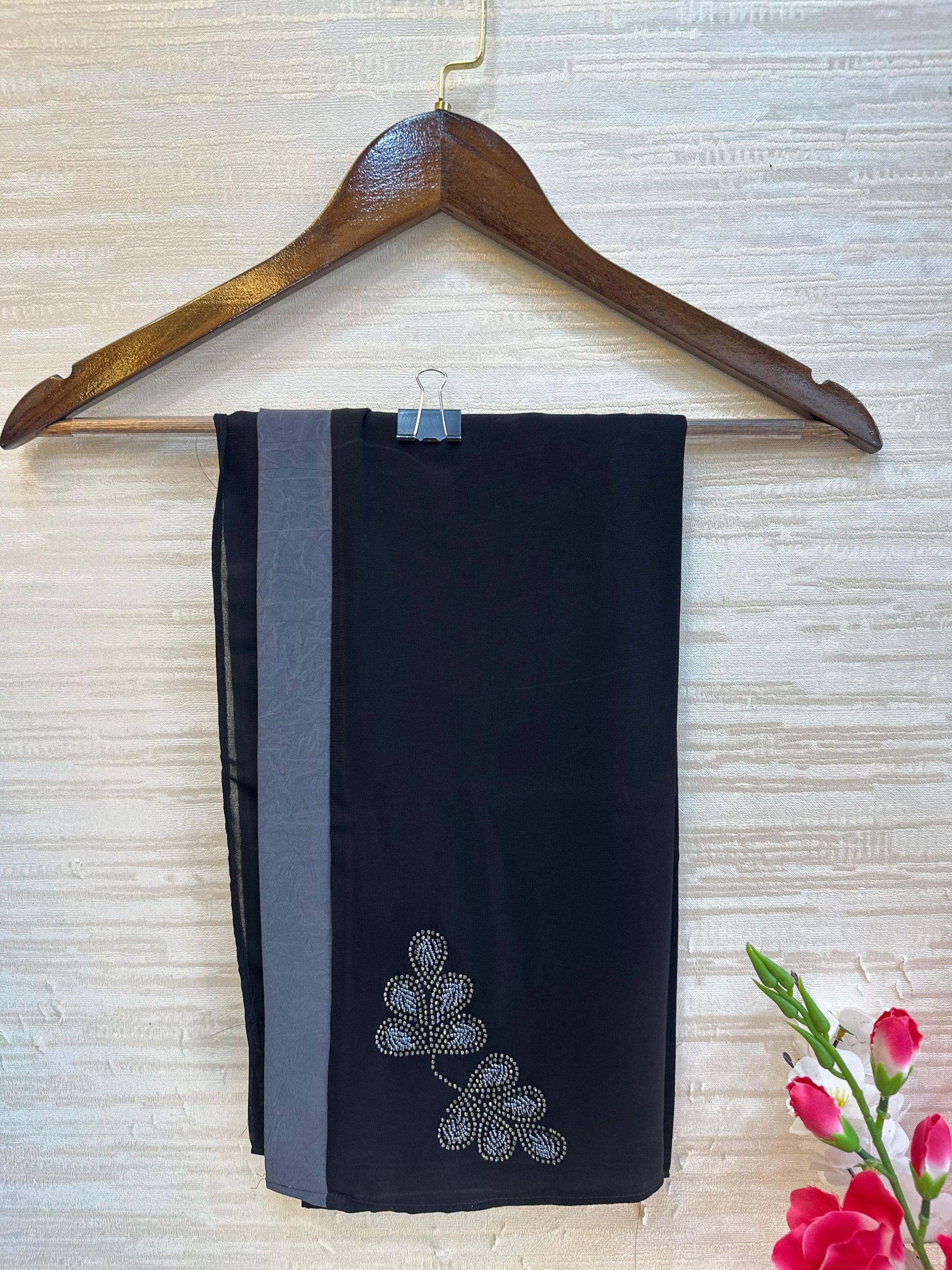 1116 The Premium Abaya - Charcoal Grey
