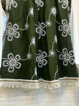 896 Flared Coord Set - Dark Green