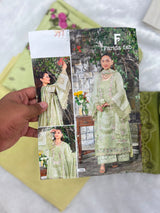 1027 Unstitched Casual Cotton Suit