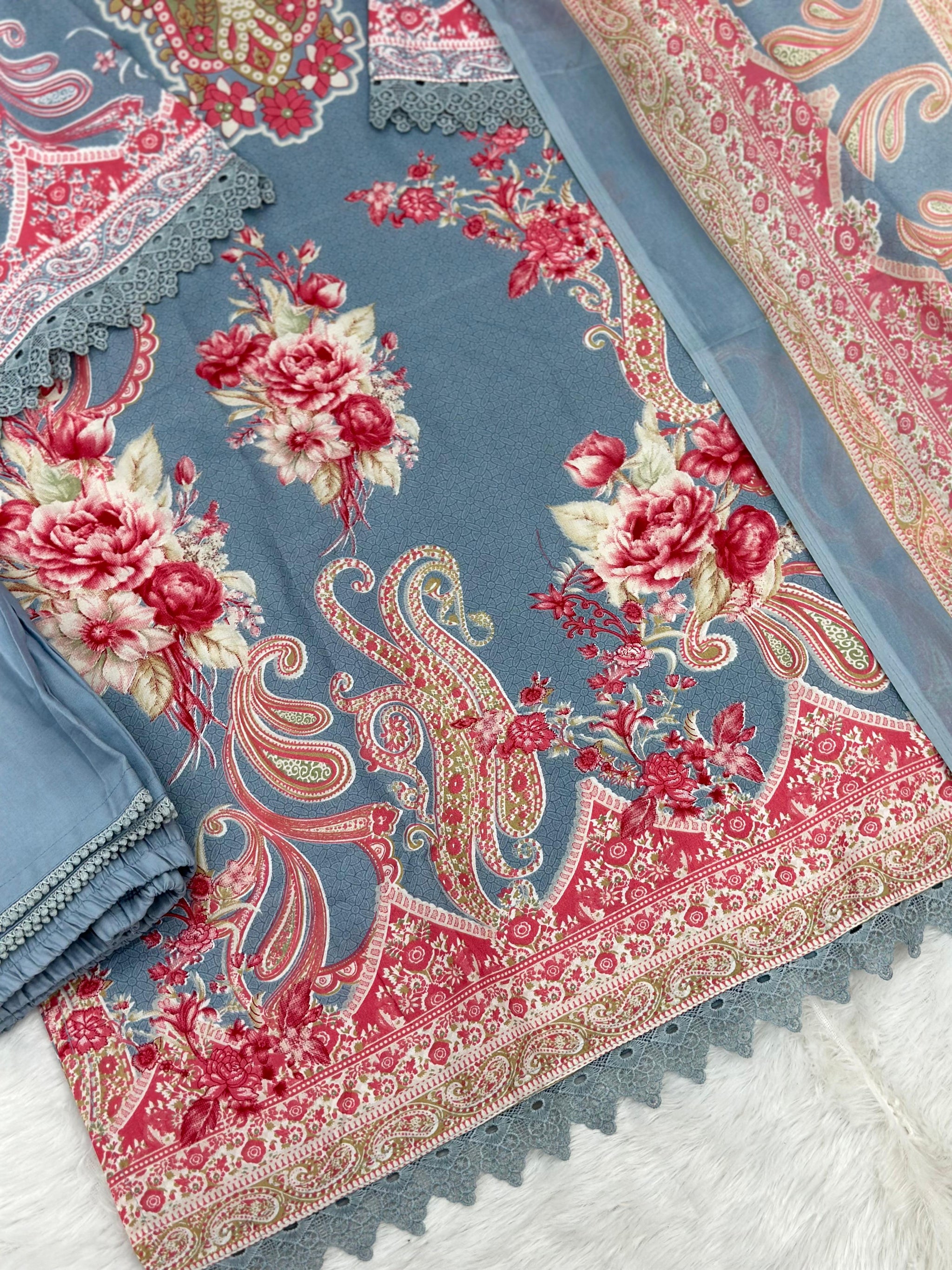 956 Pakistani Printed Suit