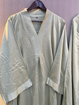 962 Modest Long Coord-Set - line Green