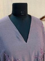1118 The Premium Abaya - Lavender Gray
